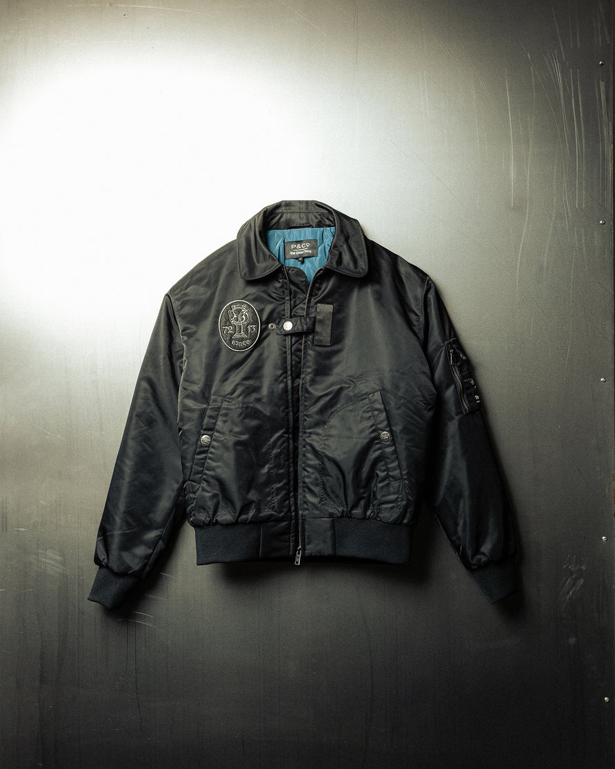 P&Co x TGF Bomber Jacket - Black