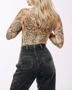 Rosa High Waisted Jean - Washed Black