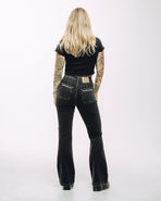 Jett Kickflare Jean - Washed Black