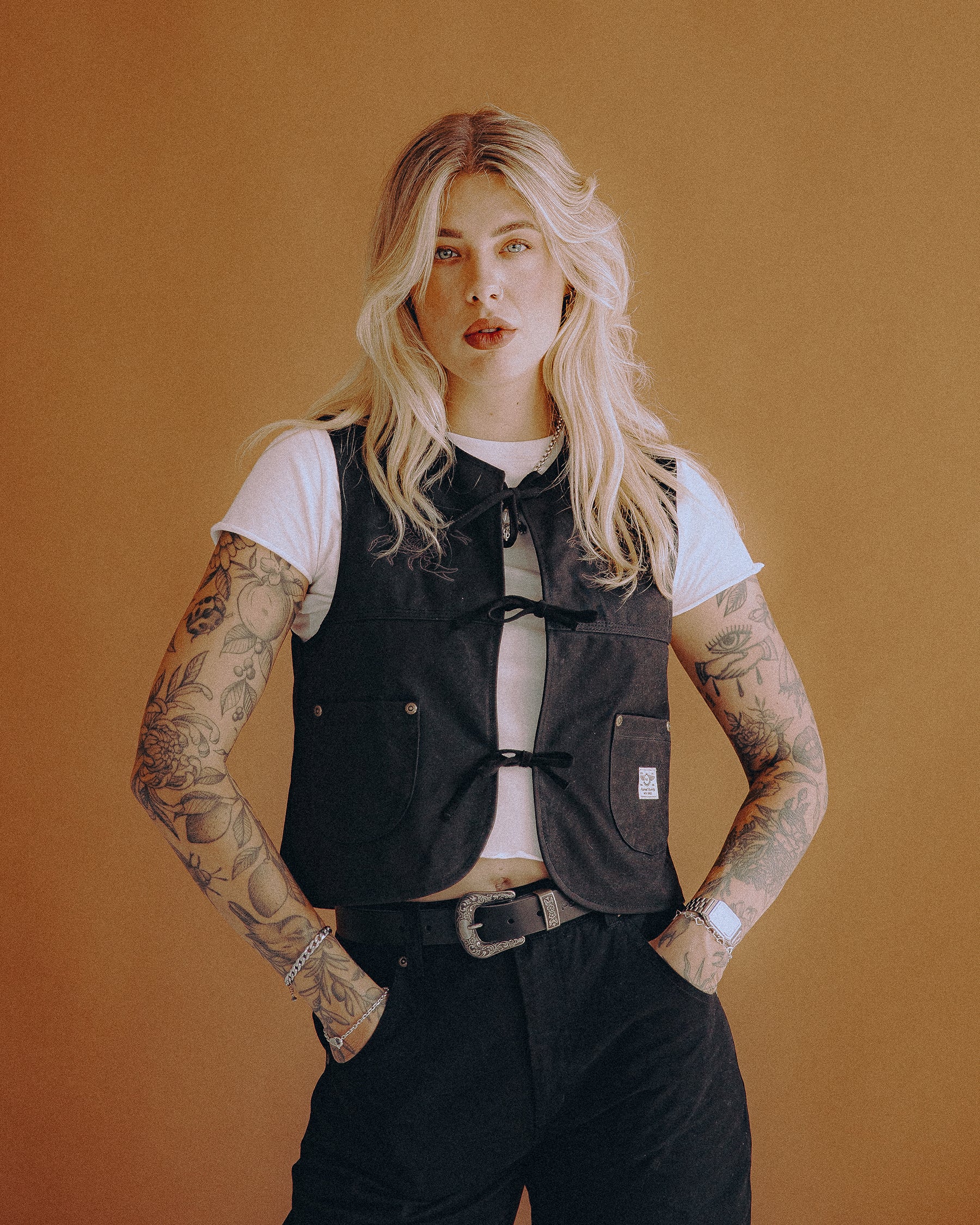 Scorpio Nomad Waxed Vest - Black