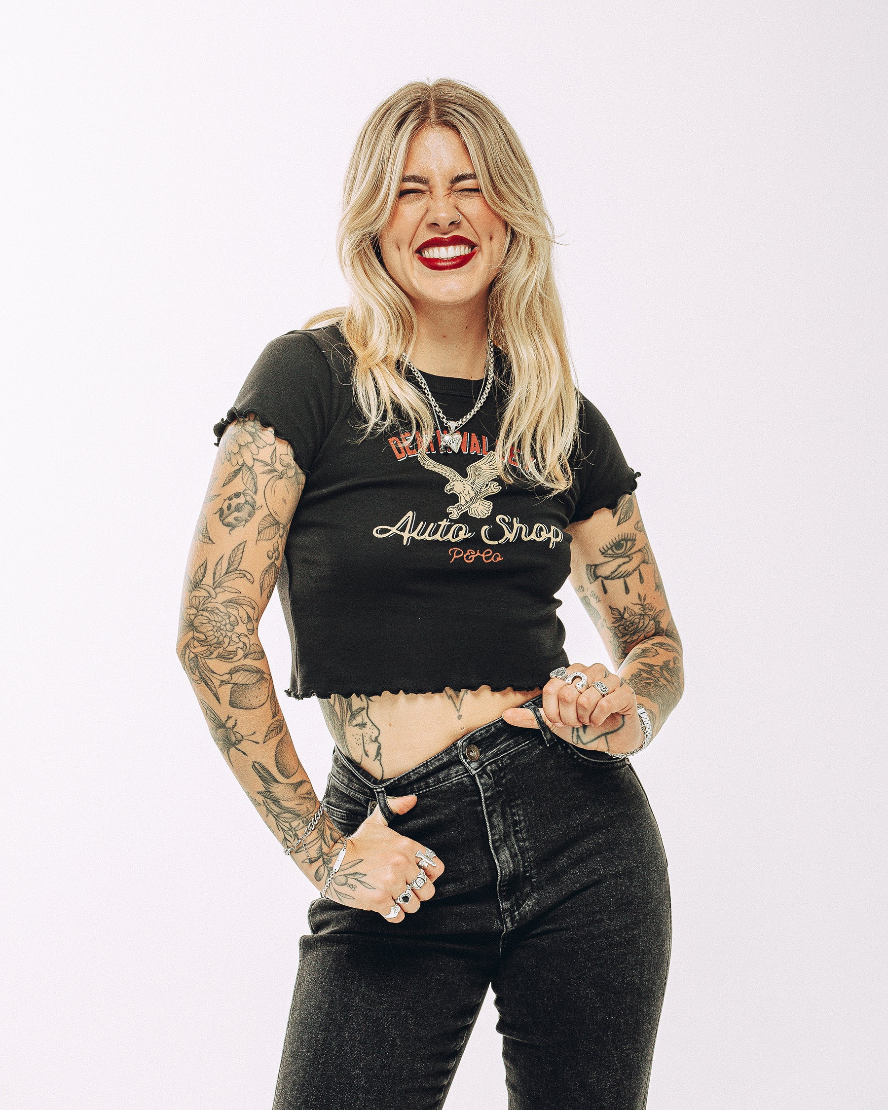 Jett Kickflare Jean - Washed Black