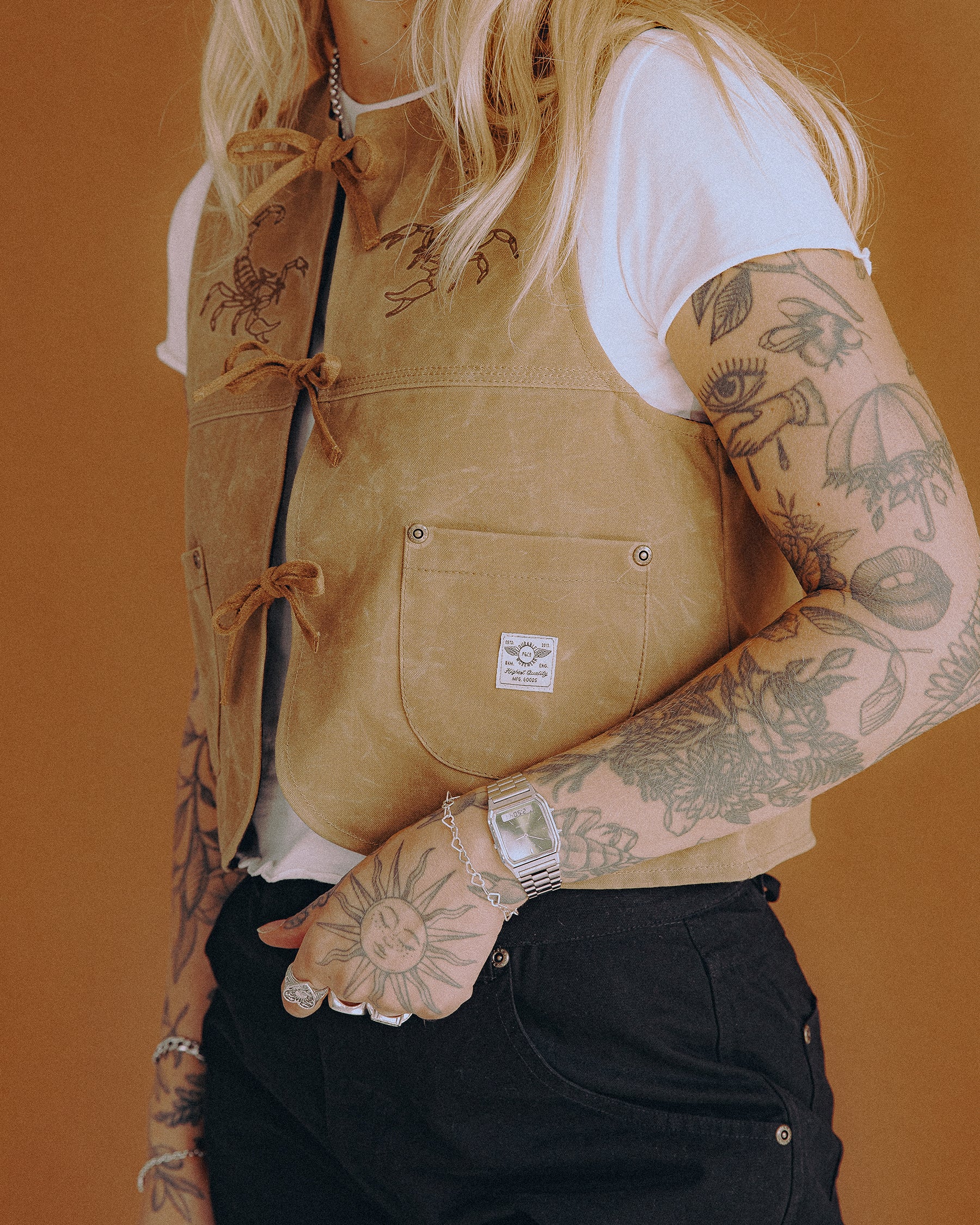 Scorpio Nomad Waxed Vest - Tan
