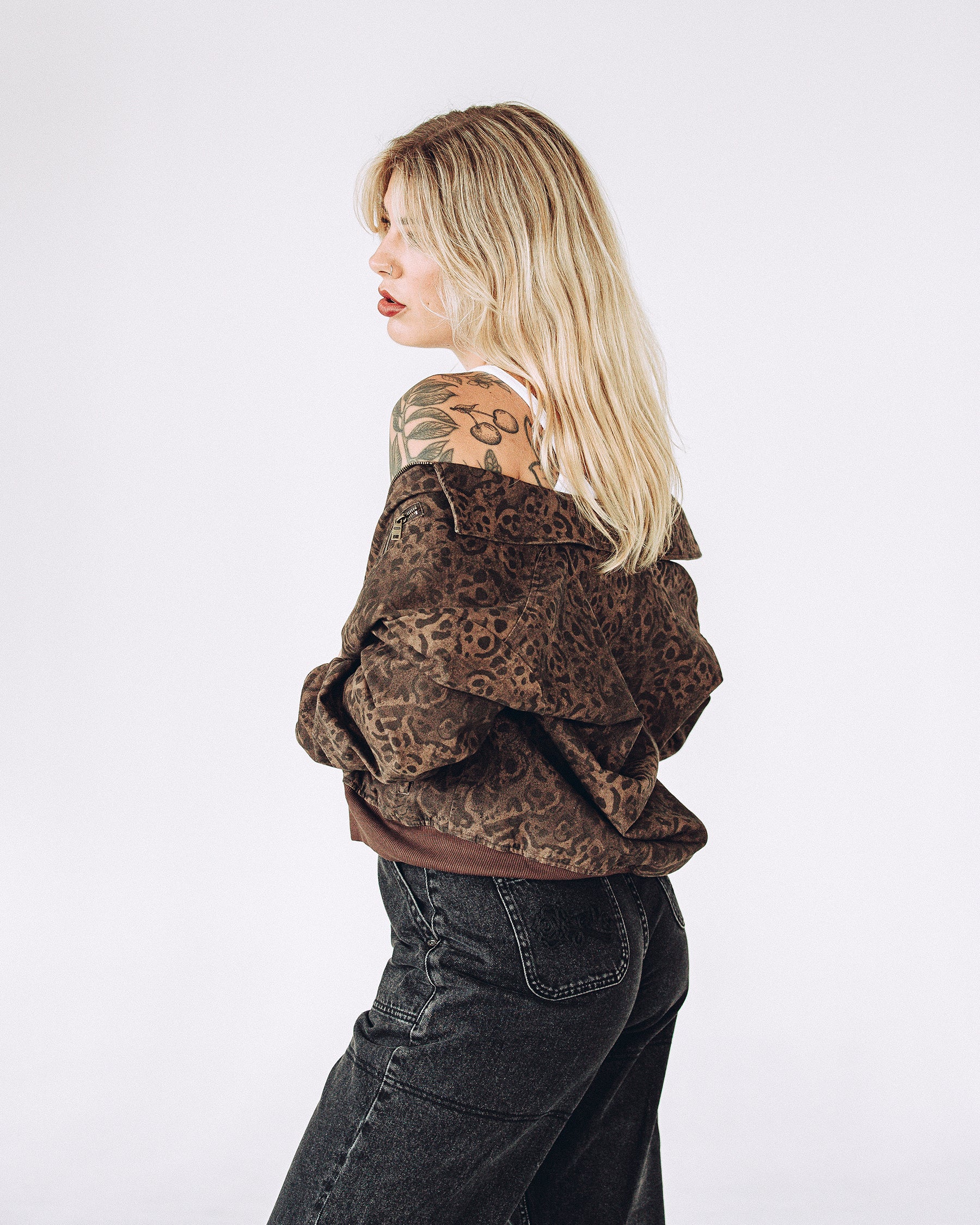 Rosette Turner Jacket - Leopard Print