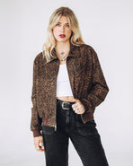 Rosette Turner Jacket - Leopard Print