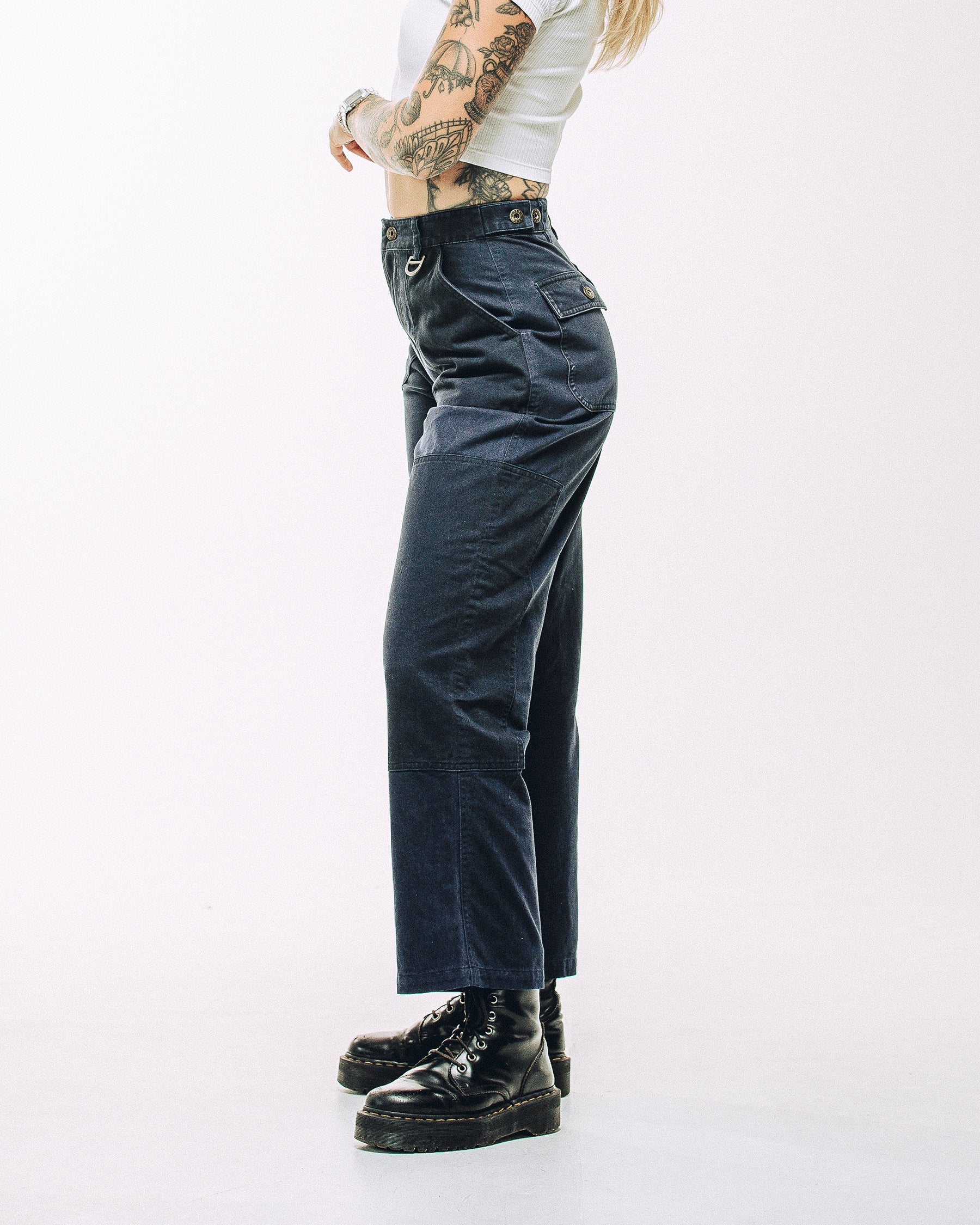 Surplus High Waisted Pants - Navy