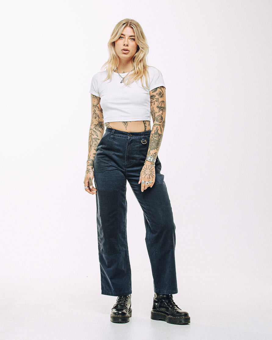 Surplus High Waisted Pants - Navy
