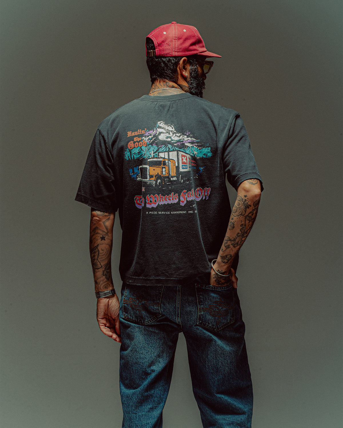 Haulin' Boxy T-Shirt - Vintage Black