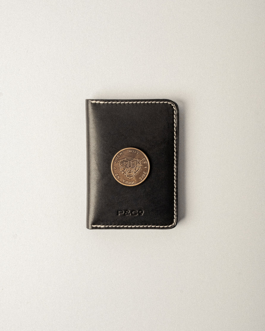 Good At Bad Decisions Leather Wallet - Black