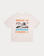 Waves Of Change Boxy T-Shirt - Bone