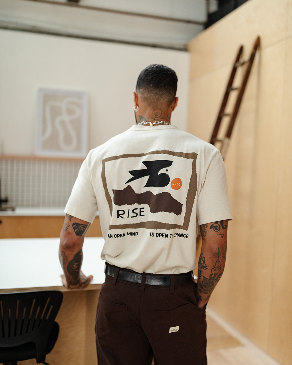 Rise T-Shirt - Bone