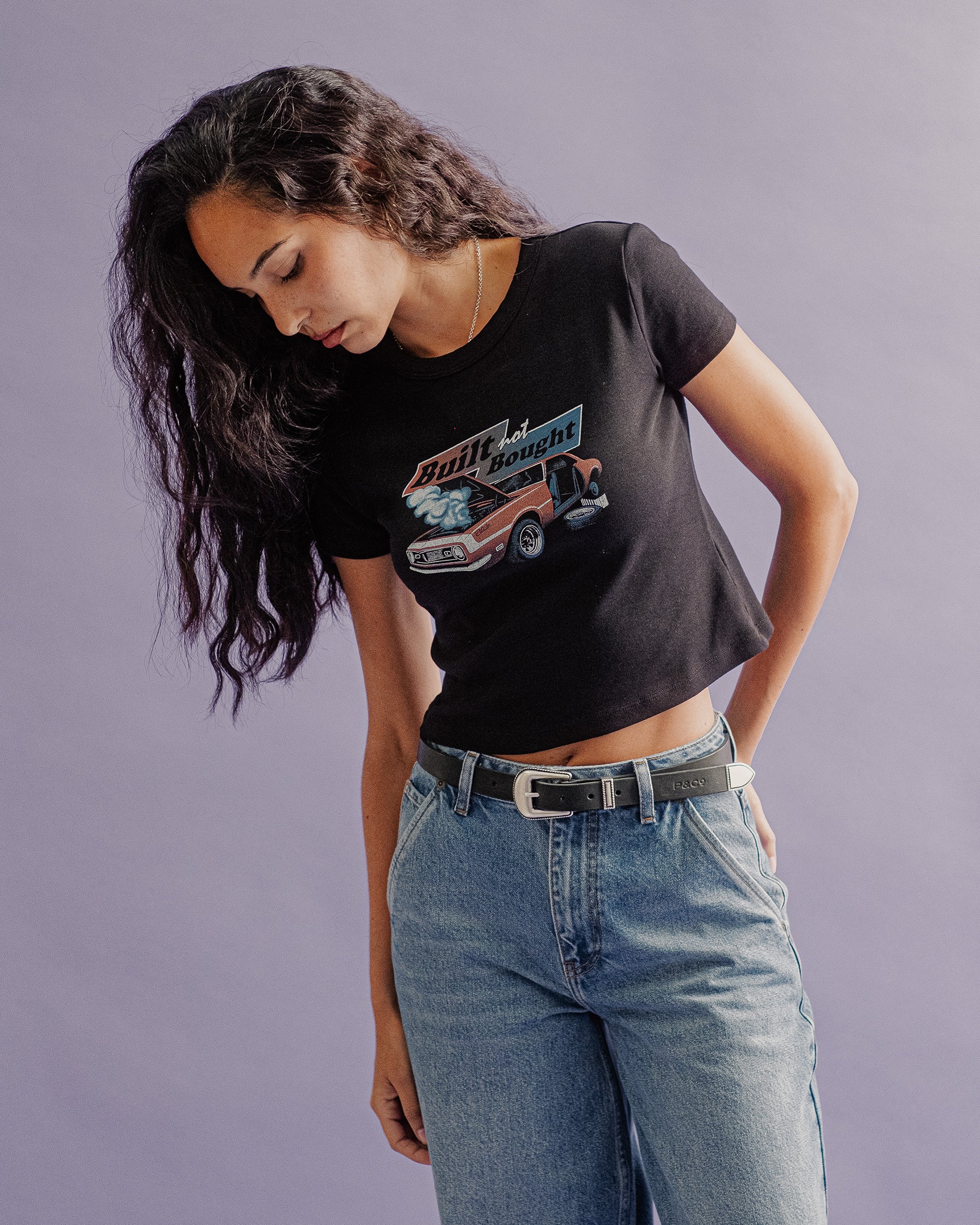 Built Not Bought Baby T-Shirt - Washed Black