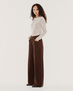 Lori Cord Wide Leg Flare - Brown