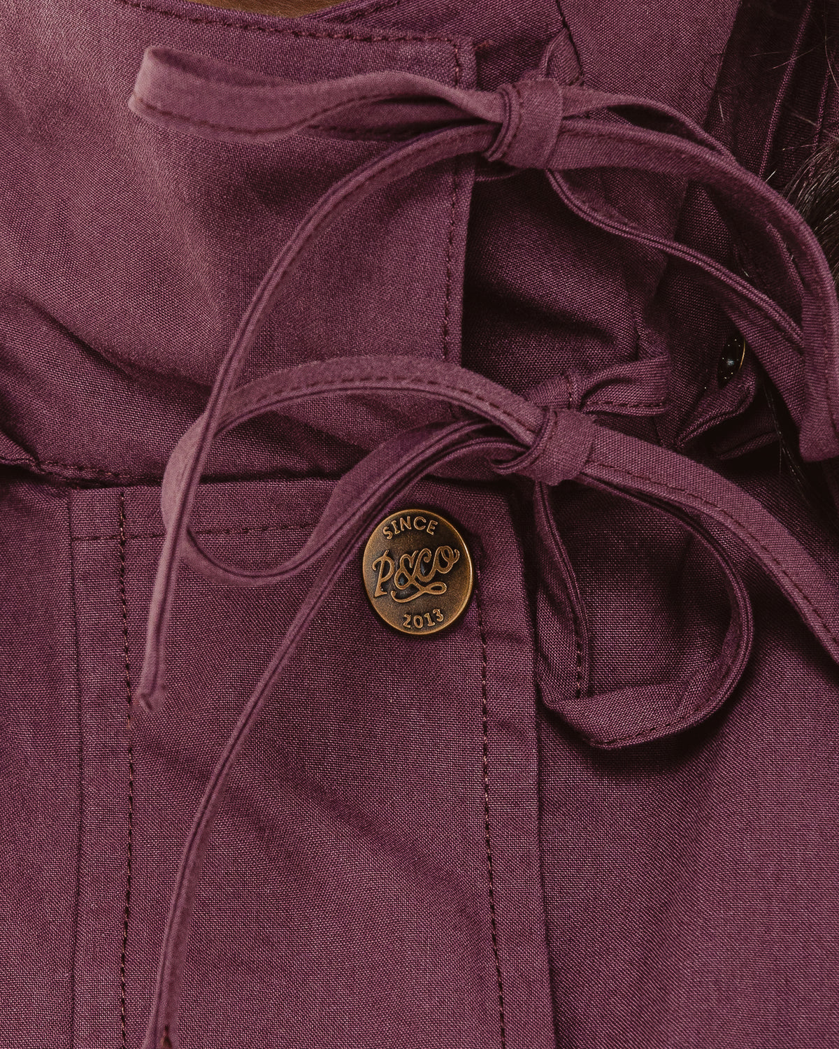 Roxy Swing Raincoat - Aubergine
