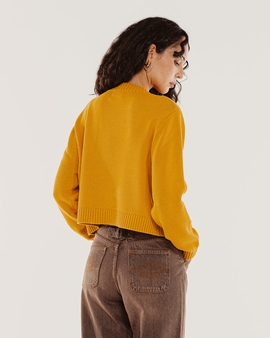 Mesa Intarsia Knit - Ochre