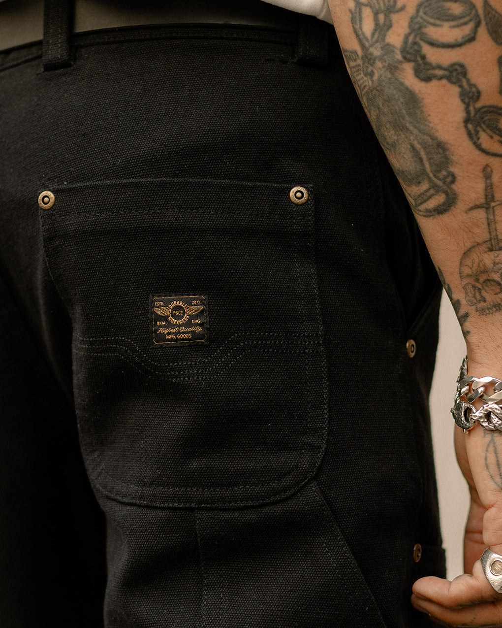 Albion Tapered Carpenter Pant - Black