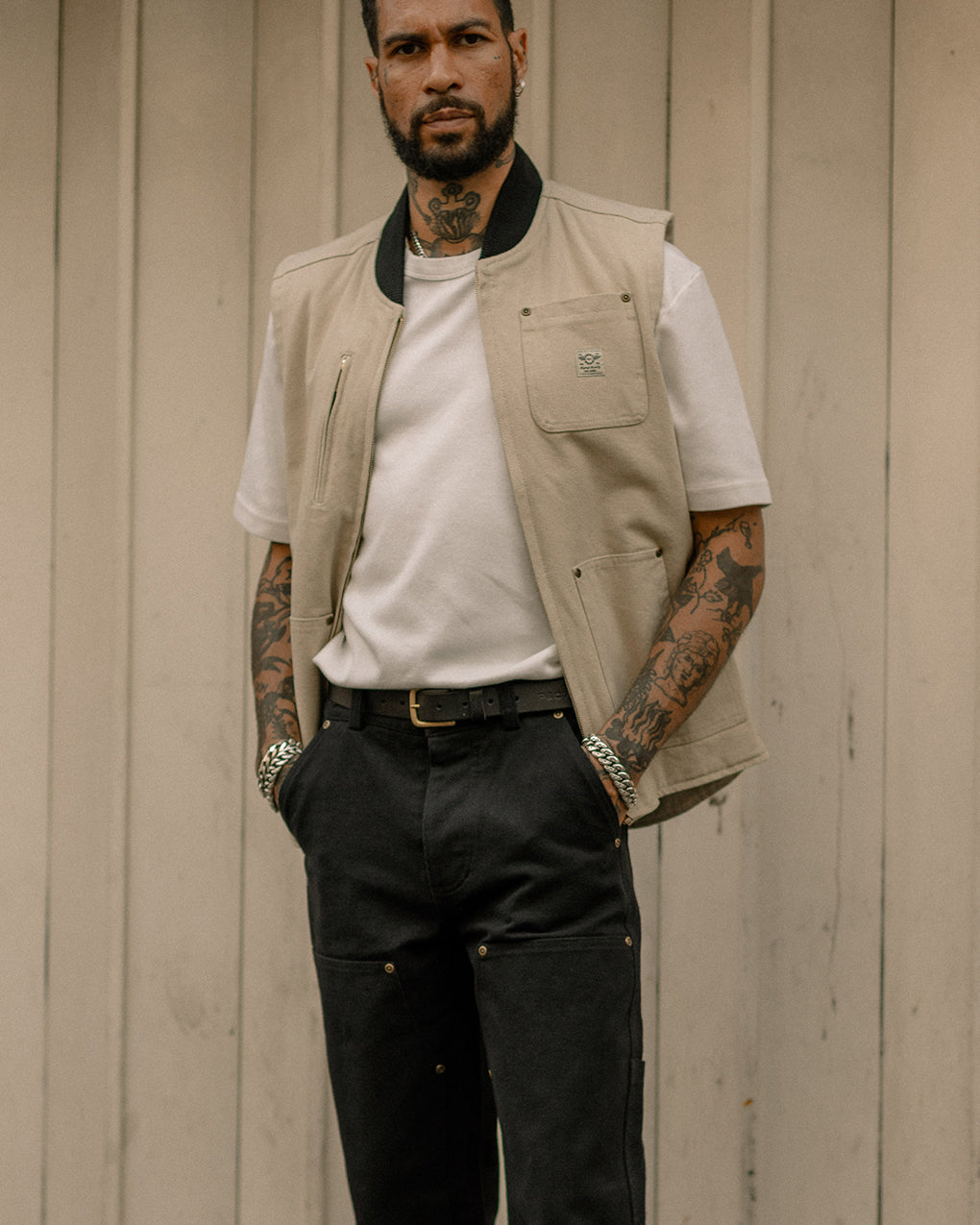 Albion Tapered Carpenter Pant - Black