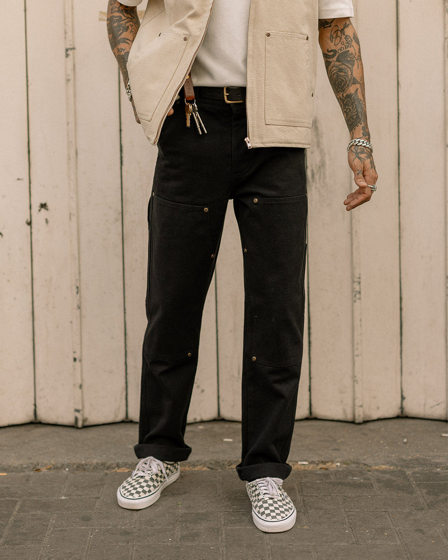Albion Tapered Carpenter Pant - Black