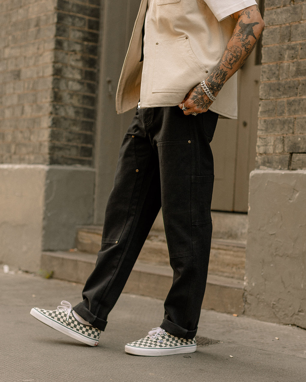 Albion Tapered Carpenter Pant - Black