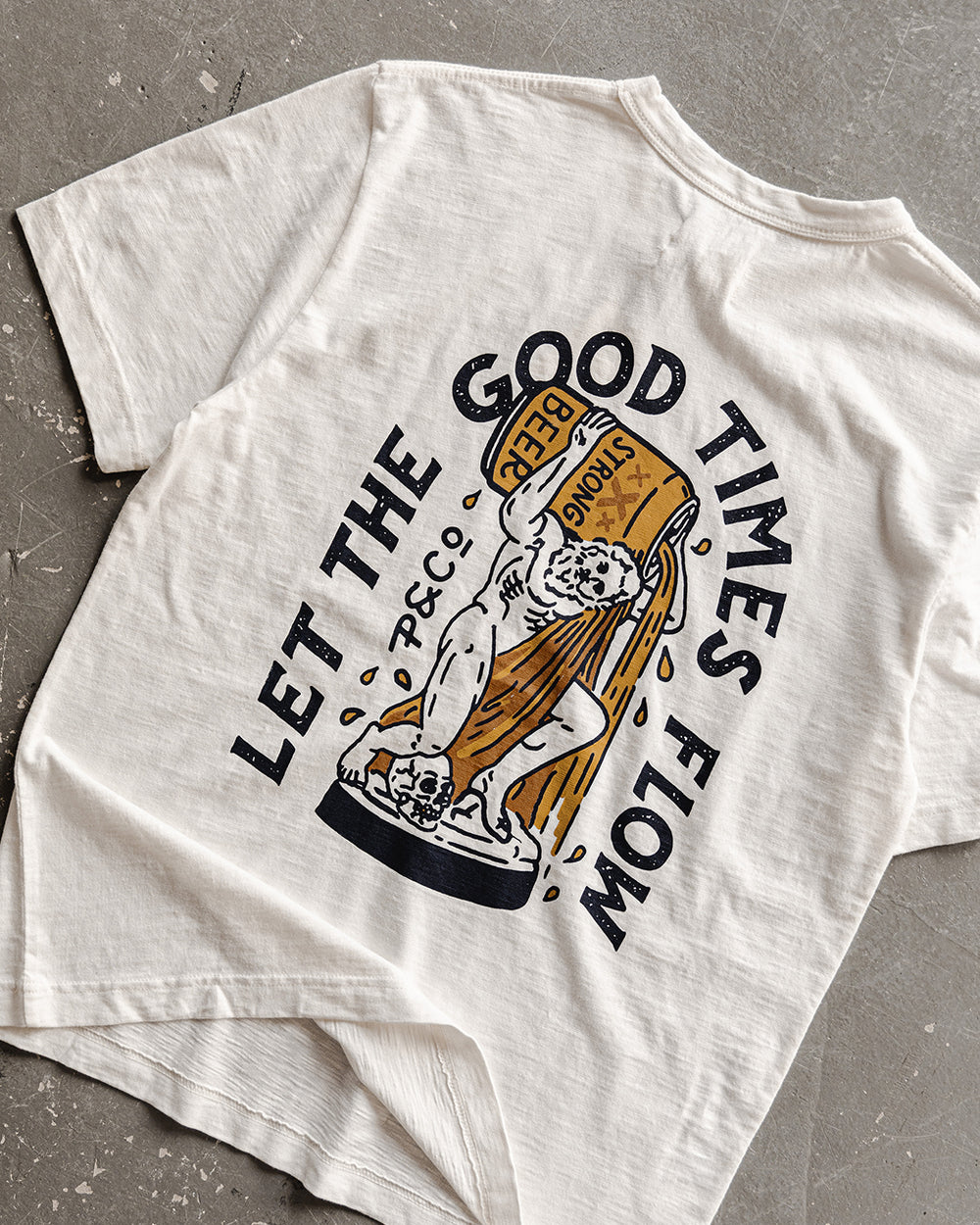 Good Times Slub T-Shirt – gebrochenes Weiß 