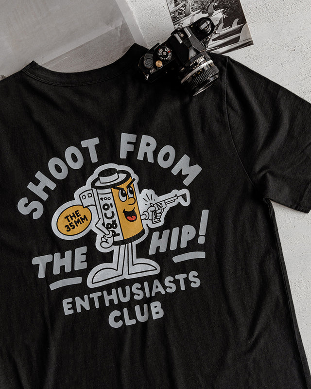 T-shirt Shoot From The Hip - Noir délavé 