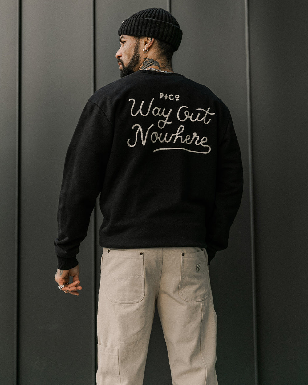 Way Out Nowhere Sweatshirt - Washed Black