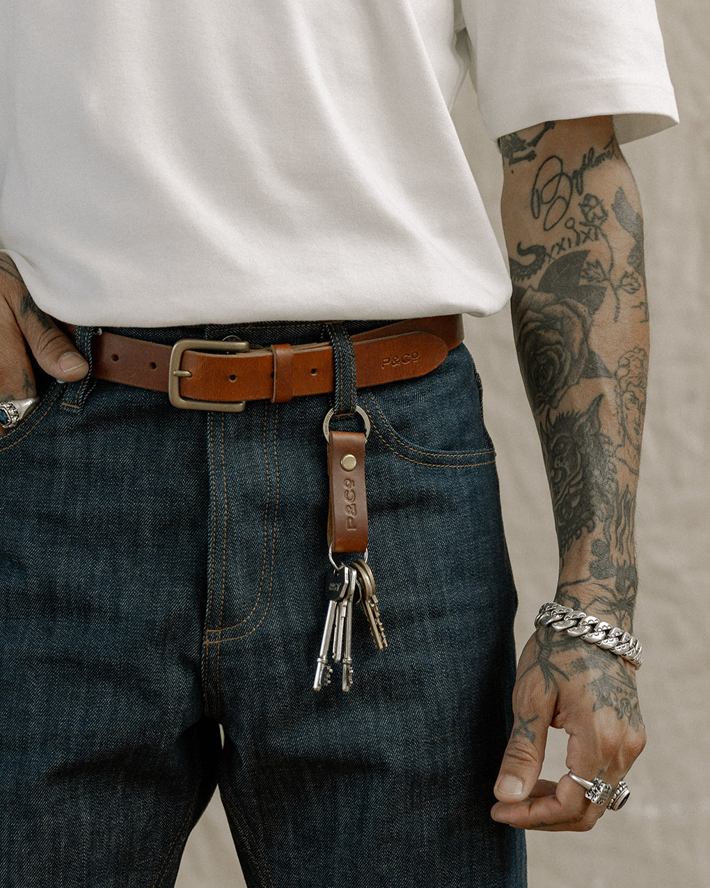 Type 01. Leather Belt - Rust Brown