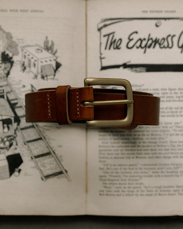 Type 01. Leather Belt - Rust Brown