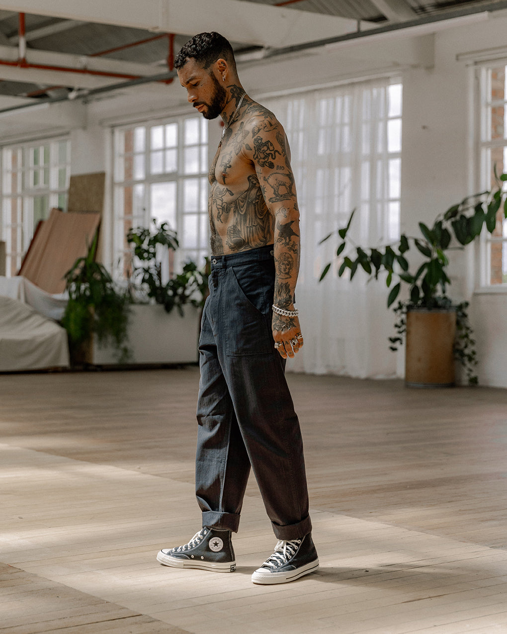 304 Service Fatigue Pants - Navy