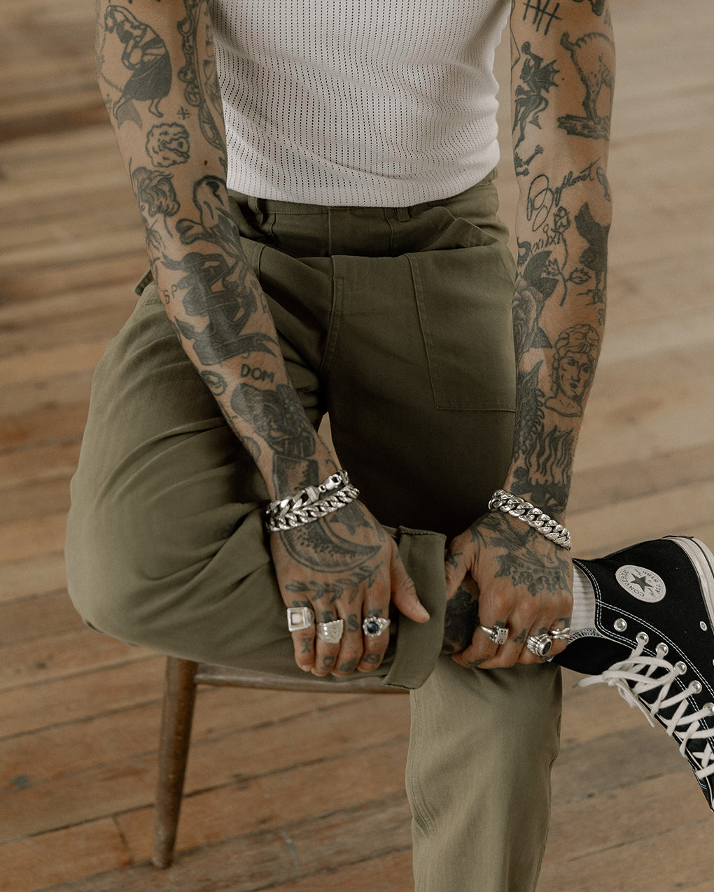 304 Service Fatigue Pants - Olive