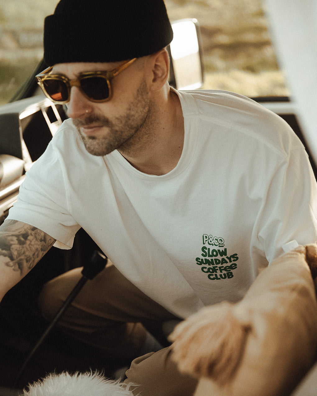 Slow Sundays T-Shirt - Off White