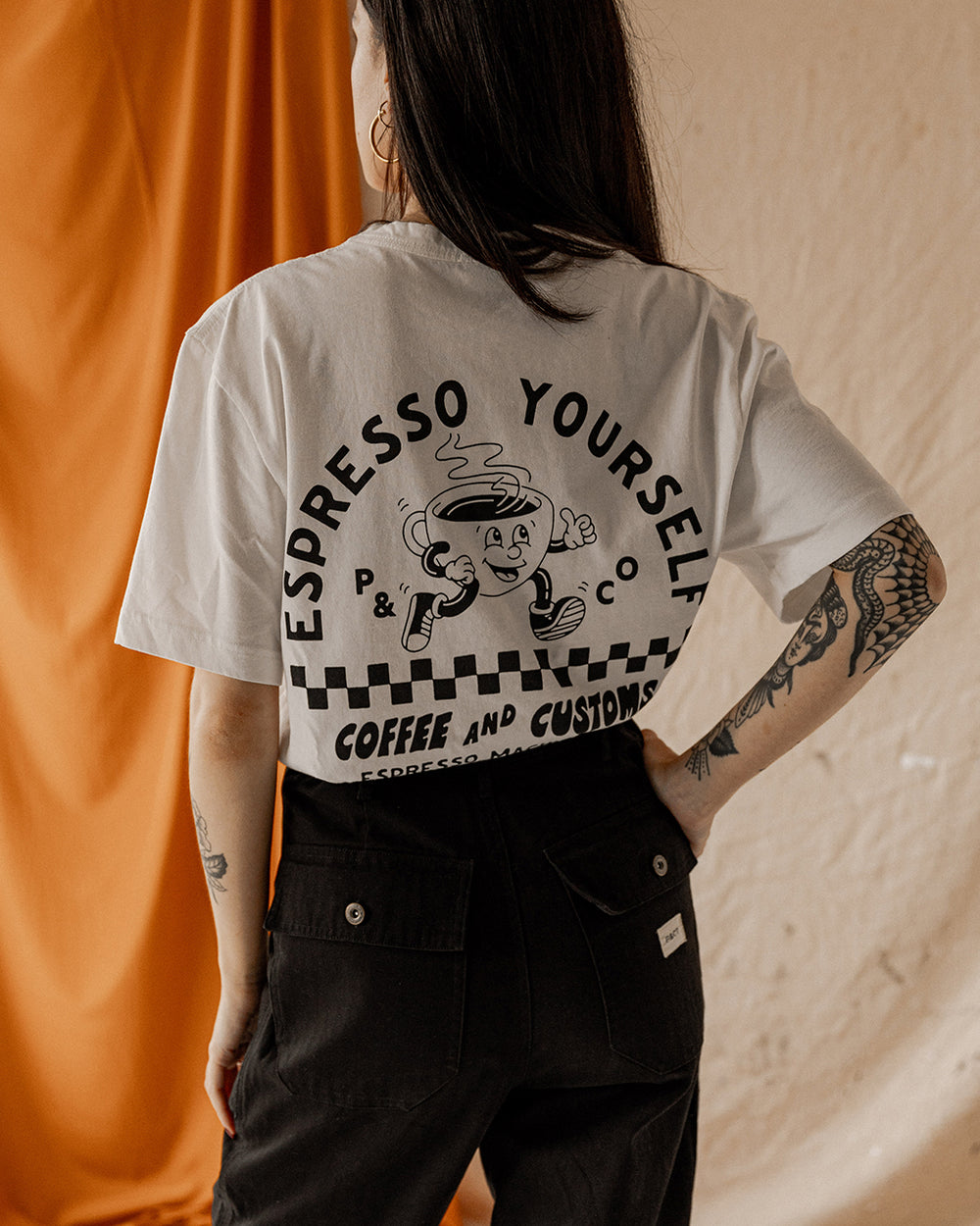T-shirt Espresso Yourself - Blanc cassé 