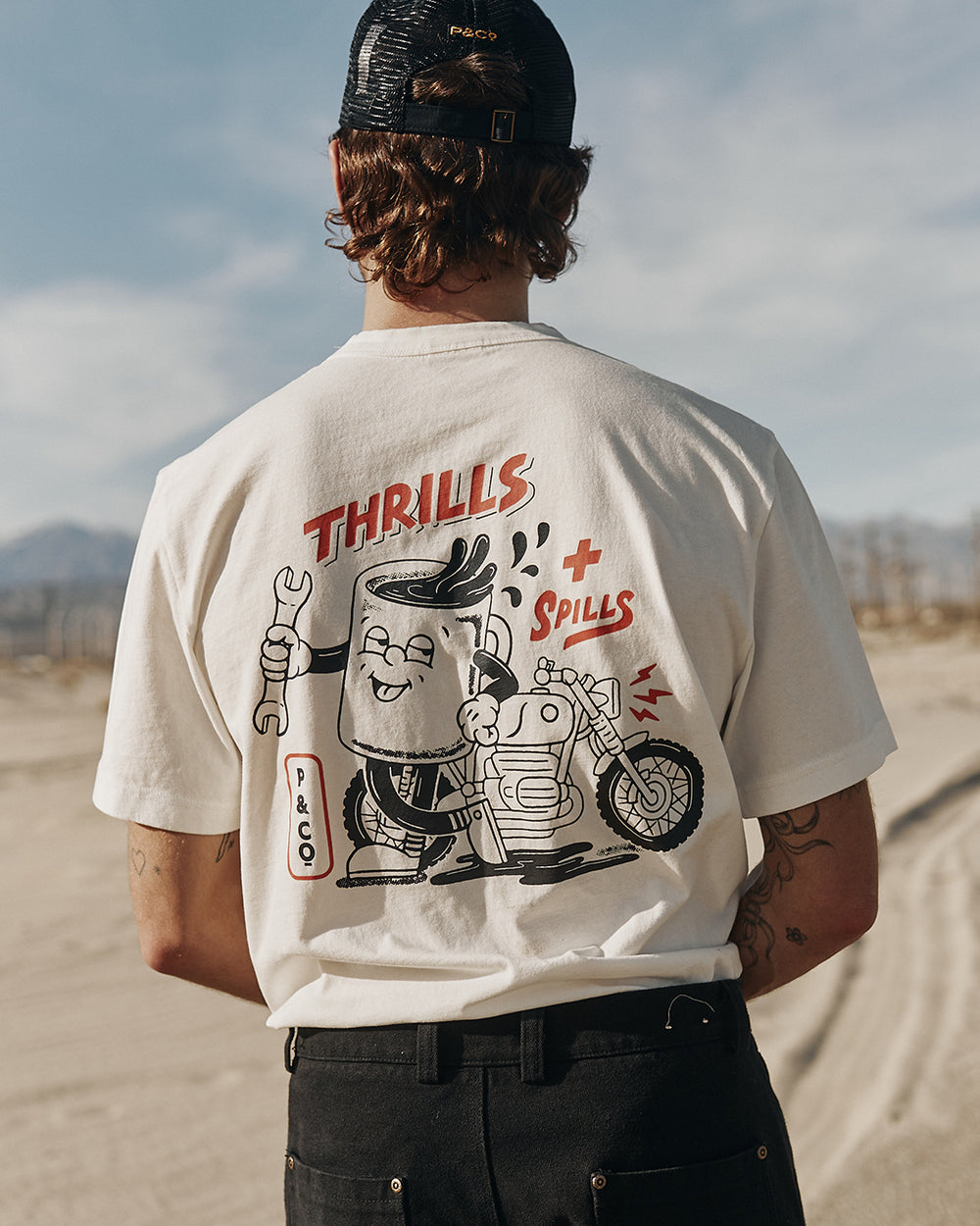 Thrills & Spills T-Shirt - Off White